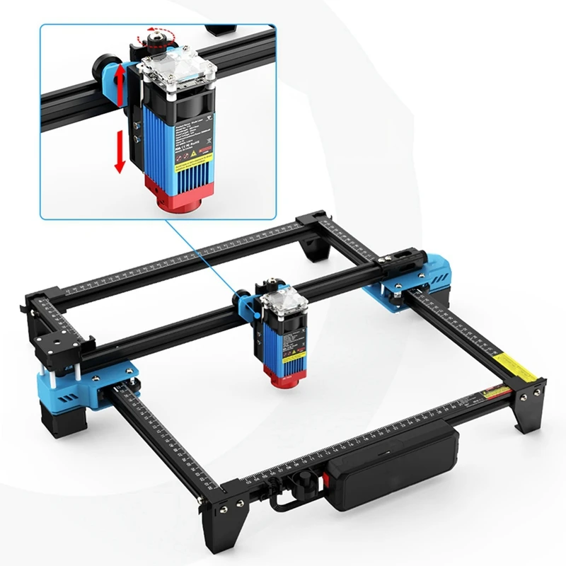 Imagem -02 - Módulo de Elevação Ajustável a Laser para Twotrees Máquina de Gravura Eixo z Suporte de Metal Tts55 Pro Tts10 Pro