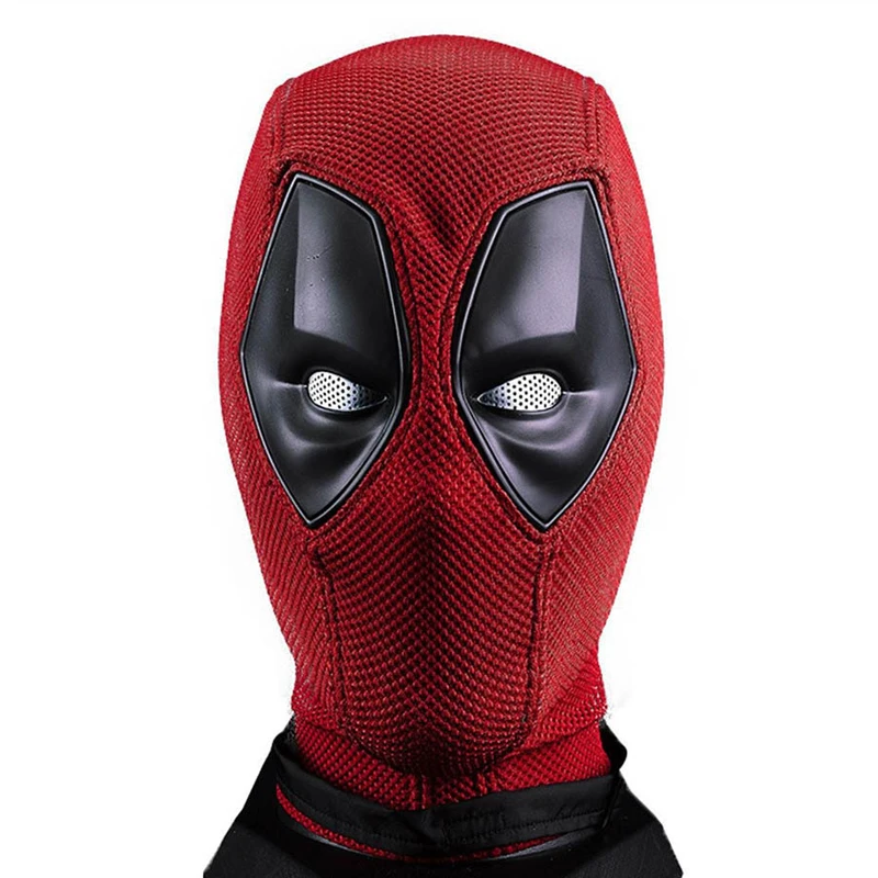 Halloween Red Mask Birthday Party Carnival Costume Props Characters Cosplay Deadpool Mask Deadpool Cloth Helmet Men  Headgear