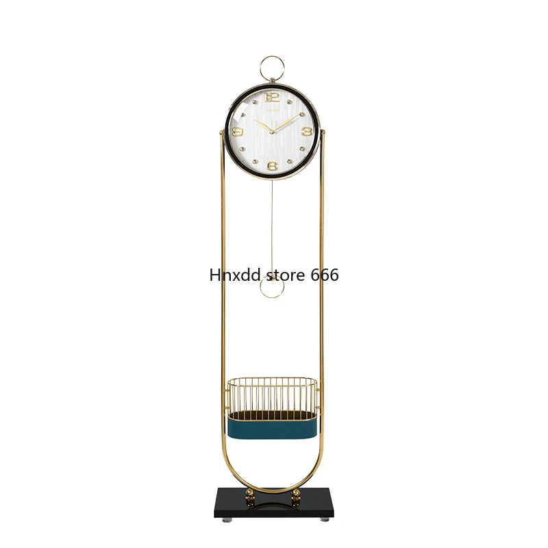 Living room pendulum clock vertical villa creative clock silent quartz clock