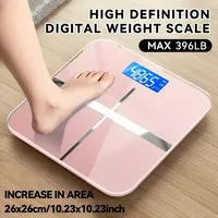 2025 High Precision Digital Bathroom Scale with LCD Display, Temperature Indicator, Wide Platform -for Health Enthusiasts
