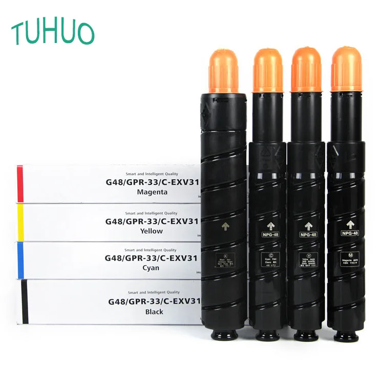 1PCS NPG-48 GPR-33 C-EXV-31 Toner Cartridge Compatible for Canon IR Advance C5030 C5035 C5235 C5240 NPG48 BK:1000g CMY:700g
