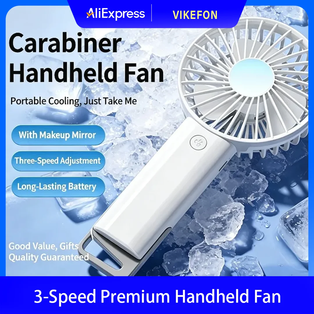 Mini USB Charging Handheld Fan Desktop Small Fan With Mobile Phone Holder Portable And Simple Outdoor Small Fan