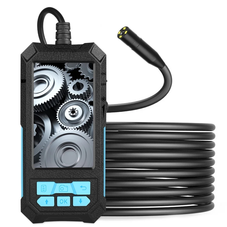 

New P90 14mm 4.5 Inch HD 500W Autofocus Camera Endoscope Portable Waterproof Industrial Pipe Endoscope, Hard Cable Length: 10m
