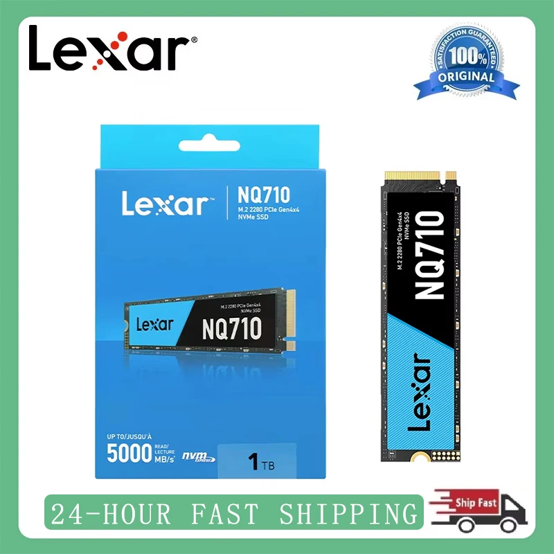 

Lexar NQ710 PCle Gen4X4 M.2 2280 NVMeSSD 1T 2T 4T Read5000MB/s Write4000MB/s SLC динамическая обучающая противоударная для ноутбука/настольного компьютера