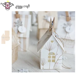 Piggy Craft metal cutting dies cut die mold Love Christmas house Scrapbook paper craft knife mould blade punch stencils