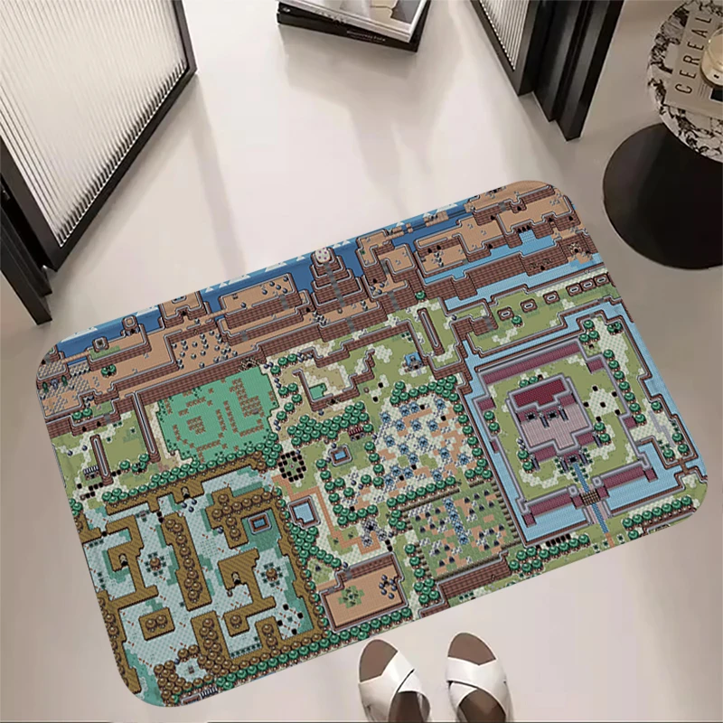 Bedside Carpets Zeldas Foot Rugs Entrance Doormat Kawaii Gaming Rug Floor Mats Carpet Anti Slip Mat Home Kitchen Hallway Decor