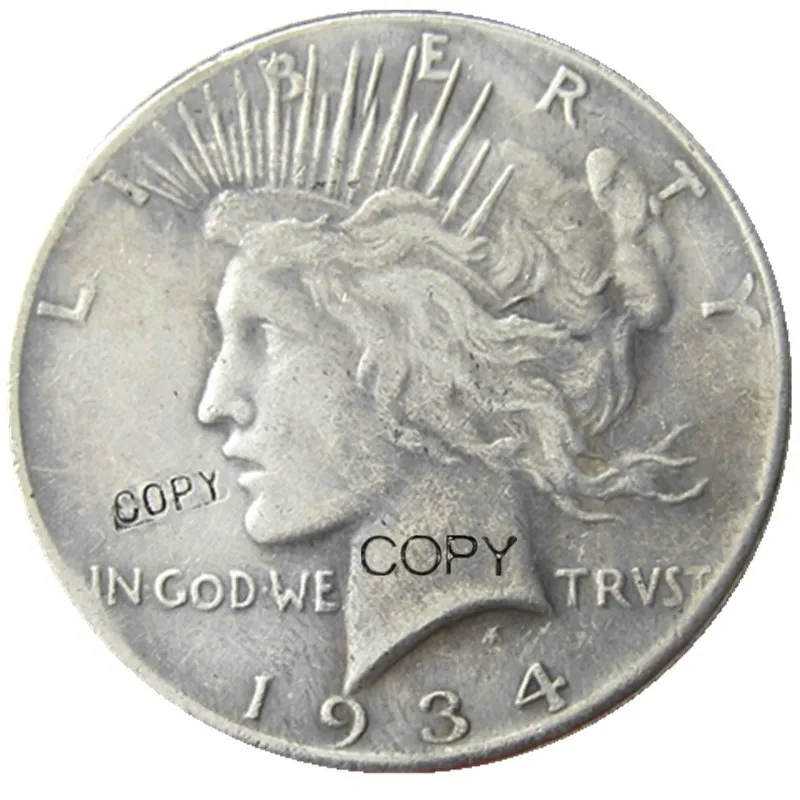 

US 1934-D Peace Dollar Silver Plated Copy Coin