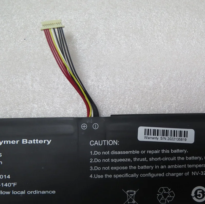 Laptop Battery NV-4270138-2S 7.6V 5000mAh 38Wh 10PIN 9Lines New