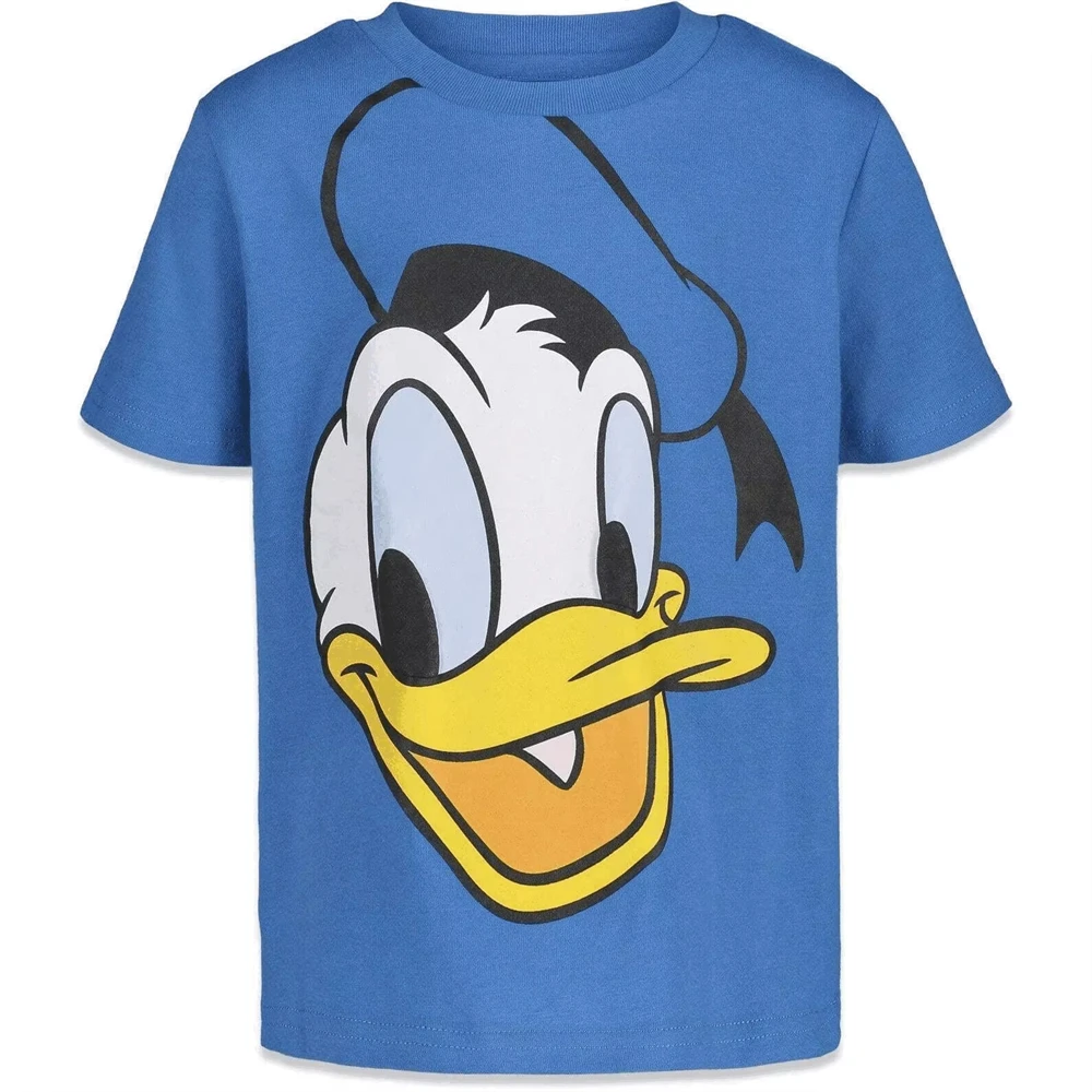 Disney Summer Kids T-shirt Boys Girls Cute Mickey Mouse Donald Duck Pluto Goofy Collection Children's 3D Printed Cartoon T Shirt