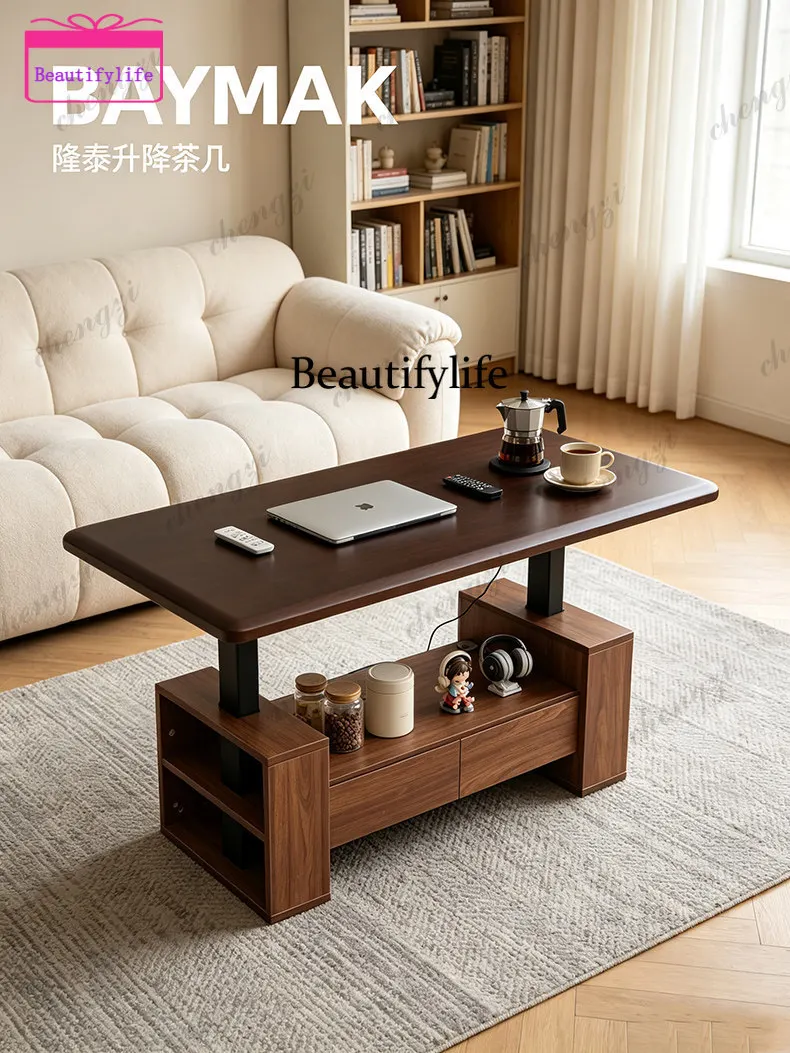 a55 Intelligent lifting table Electric lifting coffee table Household small apartment Living room Tea table Multi-function