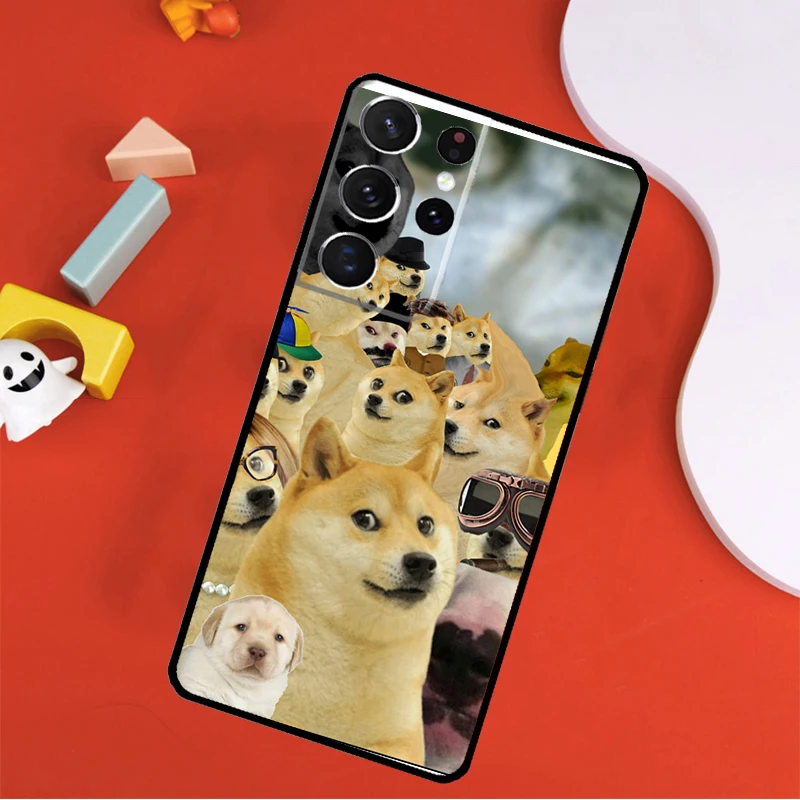 Doge Dog Cheems meme Phone Case For Samsung Galaxy S23 S20 FE S8 S9 S10 S21 Plus Note 10 Note 20 S22 Ultra Cover