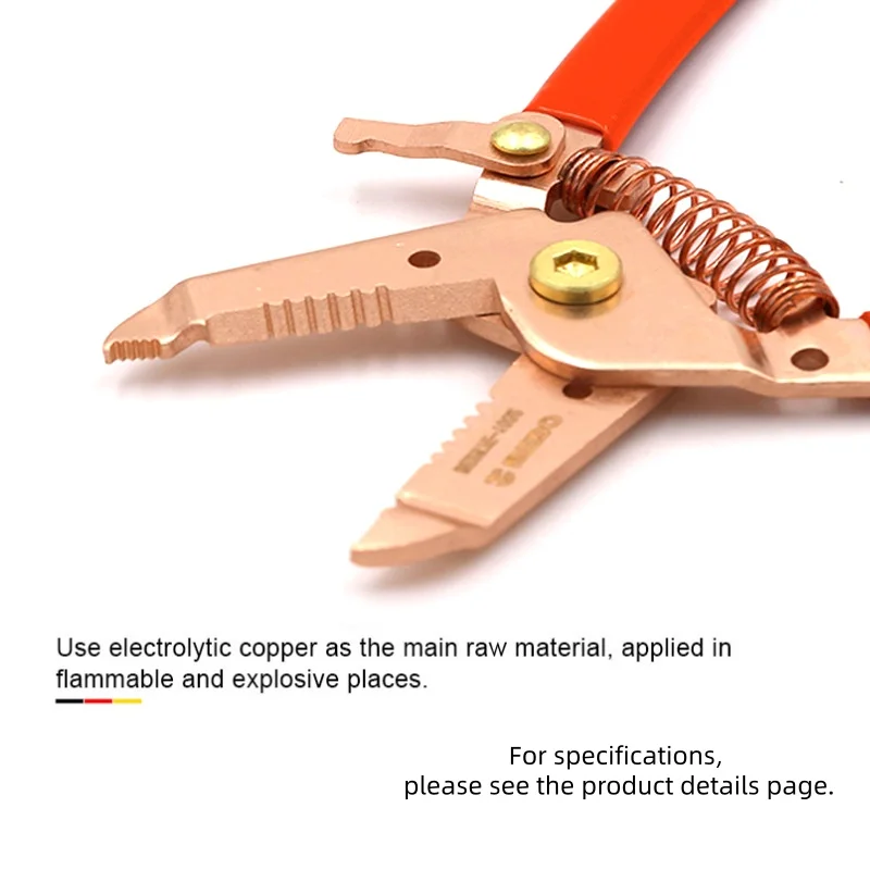 CHKJ-2025NEWWEDO Pelacables eléctrico profesional alicates de prensado herramienta multifunción de mandíbula dentada de cobre y berilio para electricidad