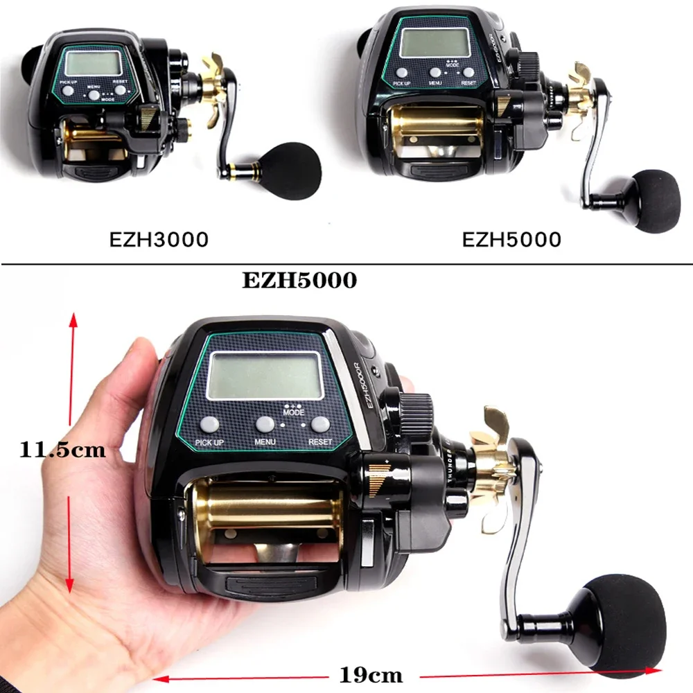 Il nuovo mulinello da pesca in mare elettrico a traina per barche può acquistare una batteria da 14,8 V compatibile per la bobina Baitcasting Shimano e Daiwa