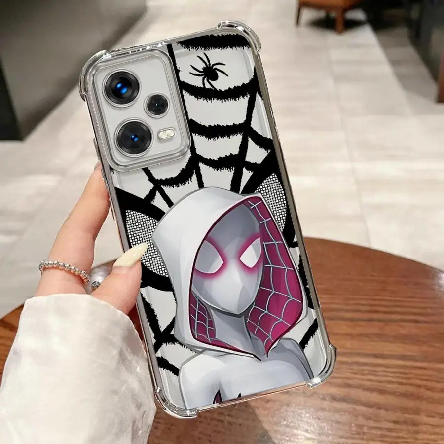 حافظة لهاتف شاومي ريدمي نوت 11 12 13 10 برو 11s 14 Pro Plus 10 Lite 10s 9S من Marvel Cartoon Spiderman