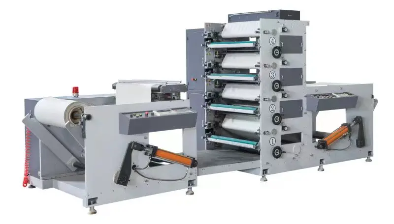 Automatic 4 Color Flexografic Printer Corrugated Carton Box Maker Manufacturer Electric Control 8 Color Flexo Printing Machine