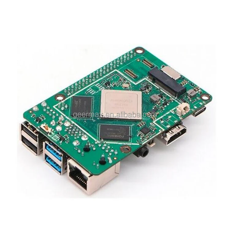 Rock Pi  4G Development Board 6it Hexa Core Rockchip RK3399 4 USB 2.0/3.0 OTG/HOST Support Wireless Rock Pi 4 Model B 4GB