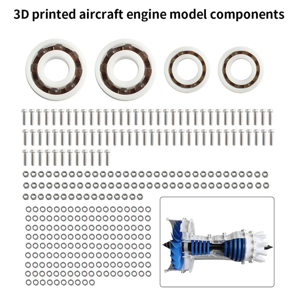 For Voron 0.2 Mini Extruder Aero Engine Turbo Fan Engine Model Accessories Air Engine Model Electric 3D Printer Parts