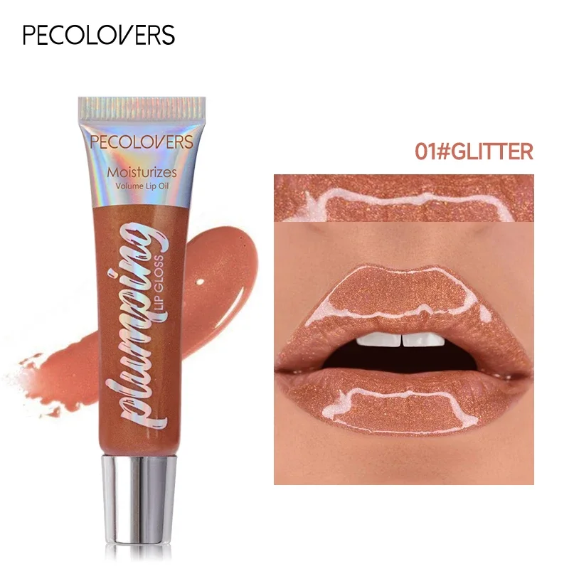 Lip Gloss Moisturizing Lip Plumper Gloss Bomb Universal Lip Luminizer Long Lasting Glitter Liquid Lipstick10 Colors