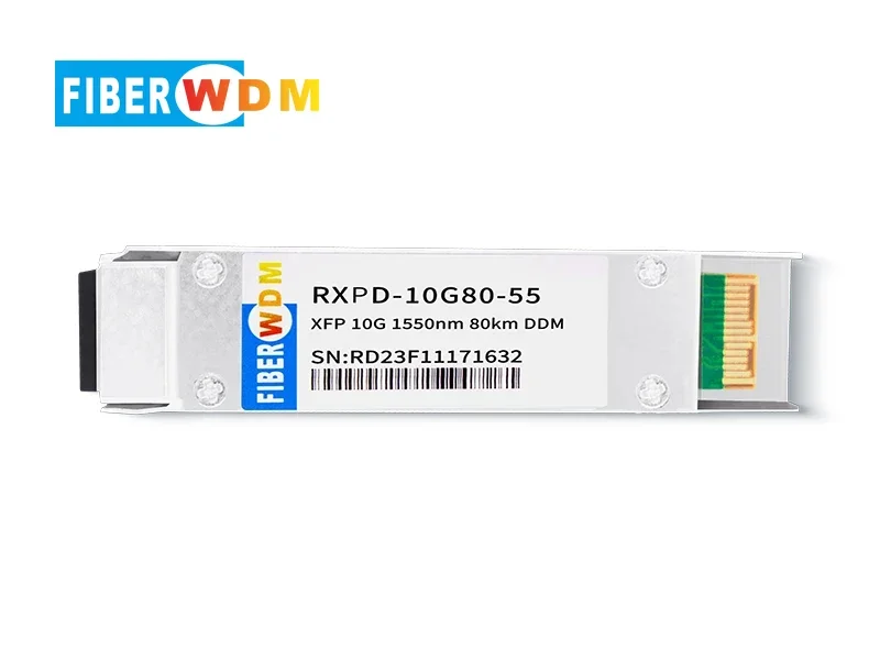 

FIBERWDM XFP 10G 1550nm 80km Transceiver Module Single Mode Dual Fiber DDM Optical Module