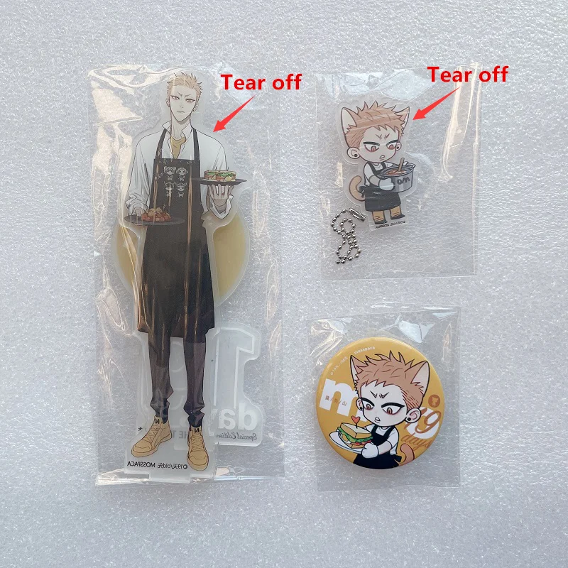 3 Pcs/Set Comic 19 Days ONE DAY Acrylic Stand Mo Guanshan, He Tian Model Plate Key Chain, Badge Toys Cosplay Gift