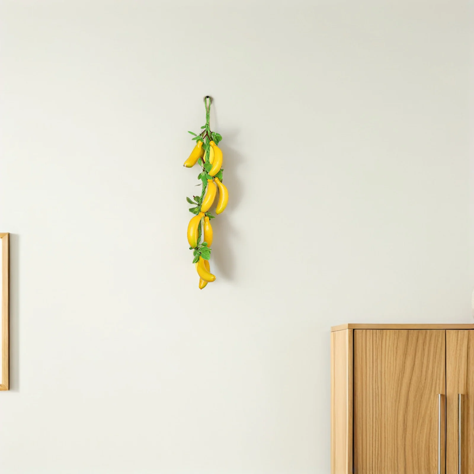 

2Pcs Fake Fruit Banana Simulation Hanging Pendant Wall Ornament Decoration for Home Garden Decor Fruit Decoration