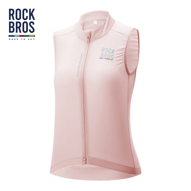 ROCKBROS ROAD TO SKY Female Spring Summer Cycling Vest Lightweight Breathable Sleeveless Jacket Vest Coat Women Cycling Clothing
