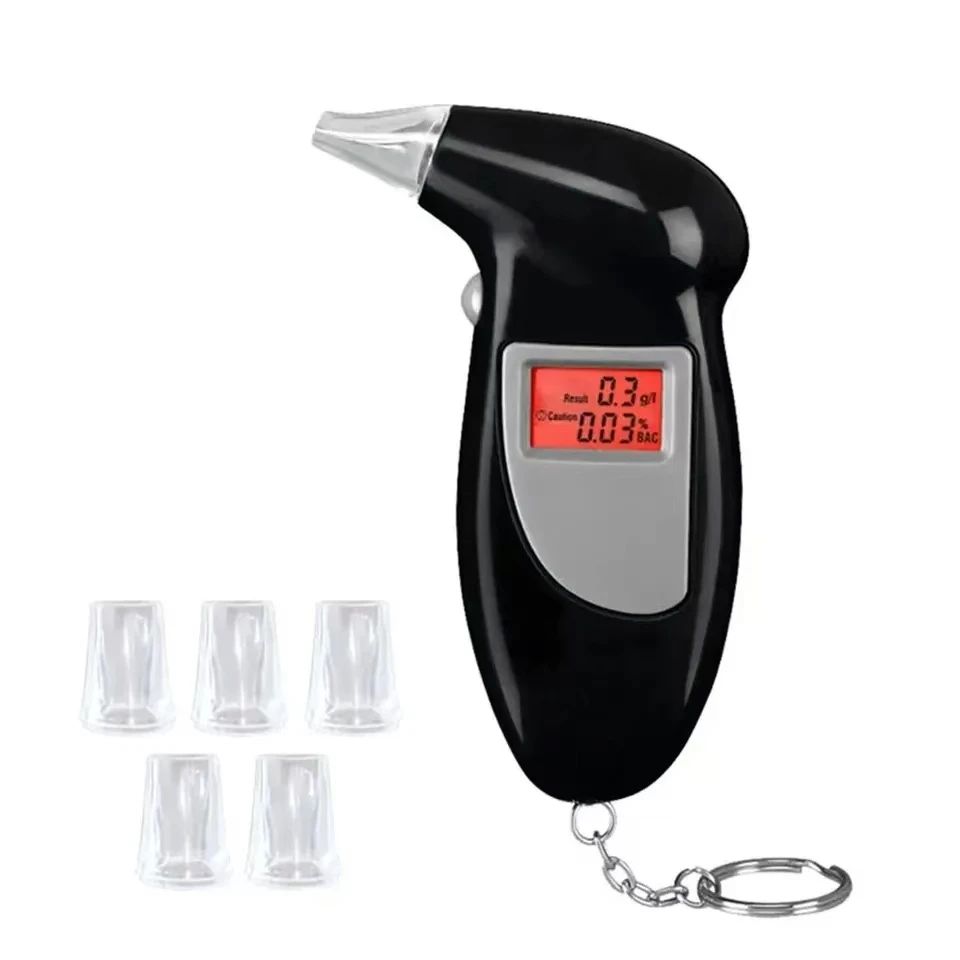 Etilometro de pico de pájaros para vehículo, pantalla Digital de soplado, Detector de alcoholímetro portátil para conducción de bebidas para vehículo