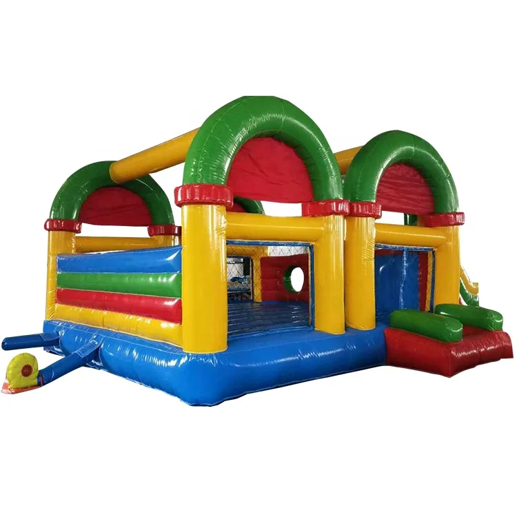 Fashion Popular Funny Kids Inflatable Jumper Bounce House 5m*7m Teenagers School Party Jumping Inflatable Castle Slide Combo