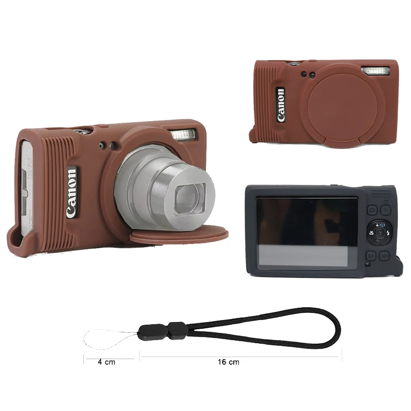 Funda de Silicona para Canon IXY 650 / ELPH 360 HS, Cubierta Protectora Anti-caídas y Resistente a Arañazos para Canon IXUS 285 HS, Accesorios