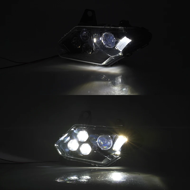 HIGH Quality Black LED Front Light Headlight For ATV Can Am Maverick X3 2017 2018