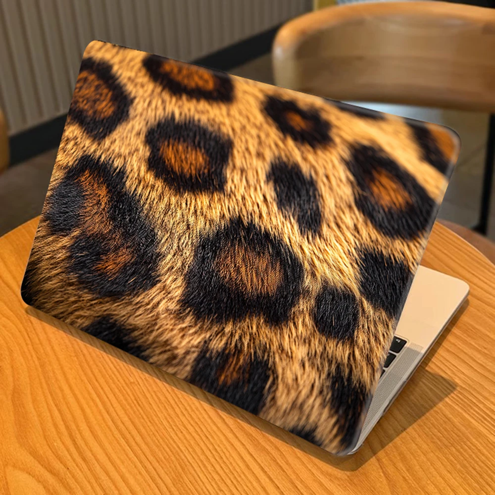 Laptop Case for MacBook Air 15 M4 2025 Case M2 M3 Air 15.3 Shell for MacBook Pro 13 14 16 M1 Pro Max Leopard Skin Pattern Case