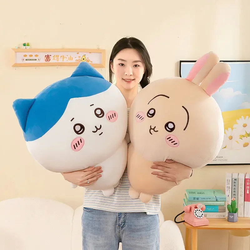 MINISO Cartoon Usachi Chiikawa Doll Jiikawa Chikawa Series Doll Hachi Self-deprecating Bear Plush Toy Pillow Children's Gift