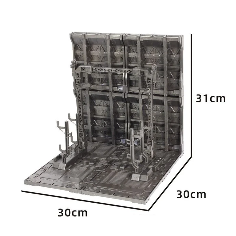 Moxingshe Model Accessories Garage Frontline Base Scene for Mg 1/100 Pg 1/60 Assembly Model Collectible Robot Kits Models