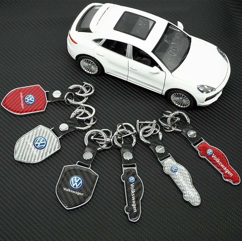 

Creative Car Emblems Key Chain Keyring For VW GTI Polo Golf Passat Tiguan Arteon Touareg CC Jetta Scirocco Car Styling Accessory