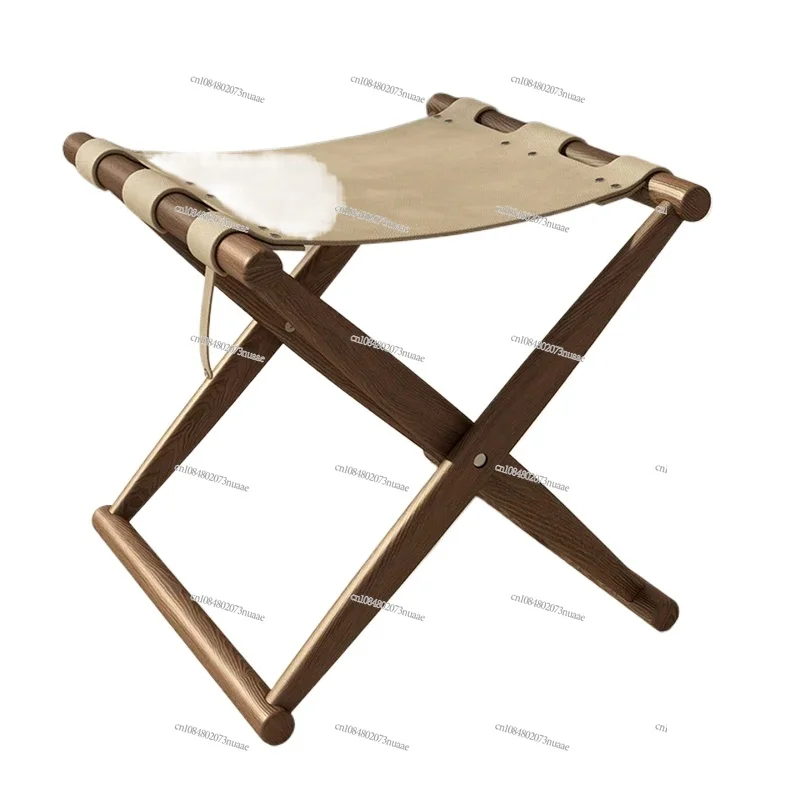 

Folding Stool Furniture Solid Wood Modern Folding Chairs Living Room Sofa Shoe Changing Footstool Home Mobile Seats chair