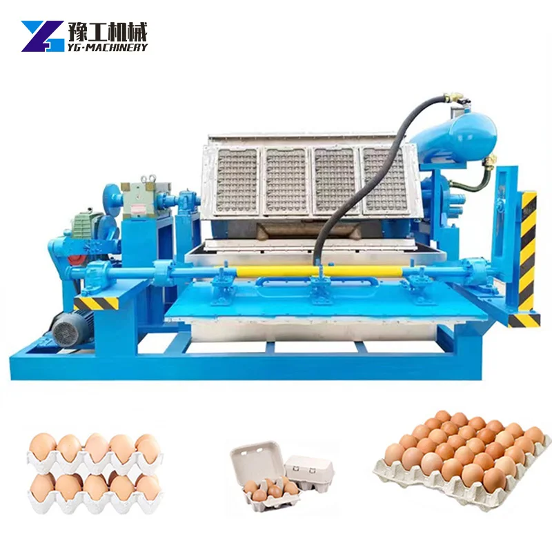 Small mini egg trays molding making machine 1000 pcs waste paper pulp egg tray forming machine