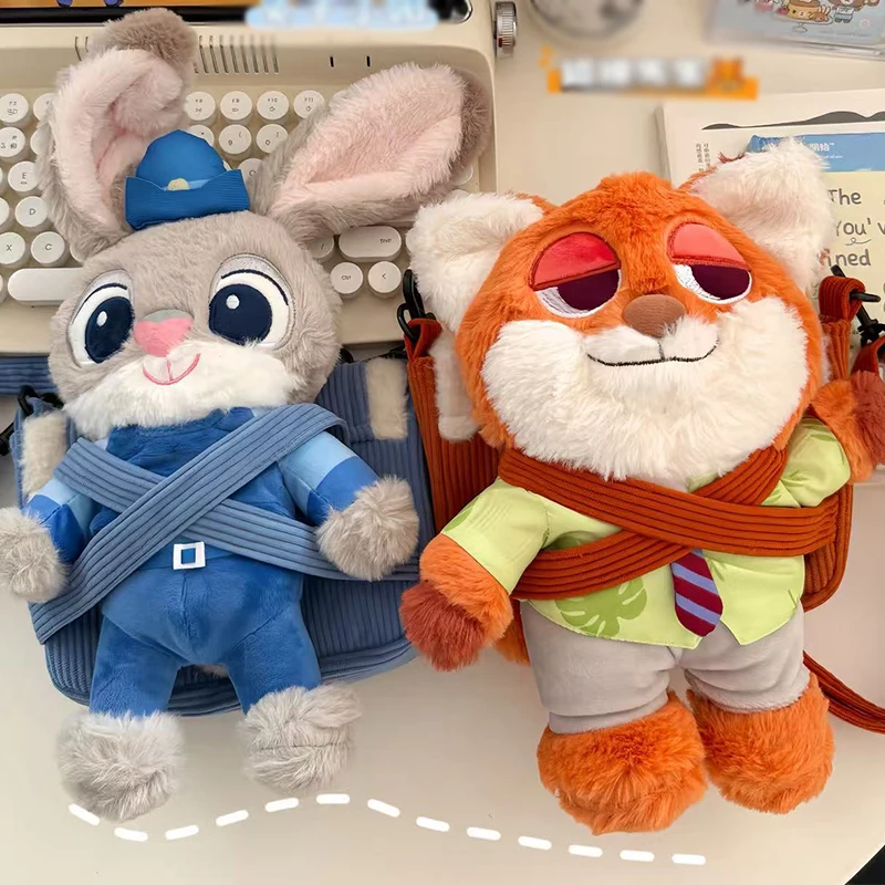 ديزني زوتوبيا جودي هوبس نيك وايلد أفخم دمية حقيبة انفصال لطيف حقيبة كتف مفردة حقيبة كروسبودي الفتيات هدية هدية عيد #2