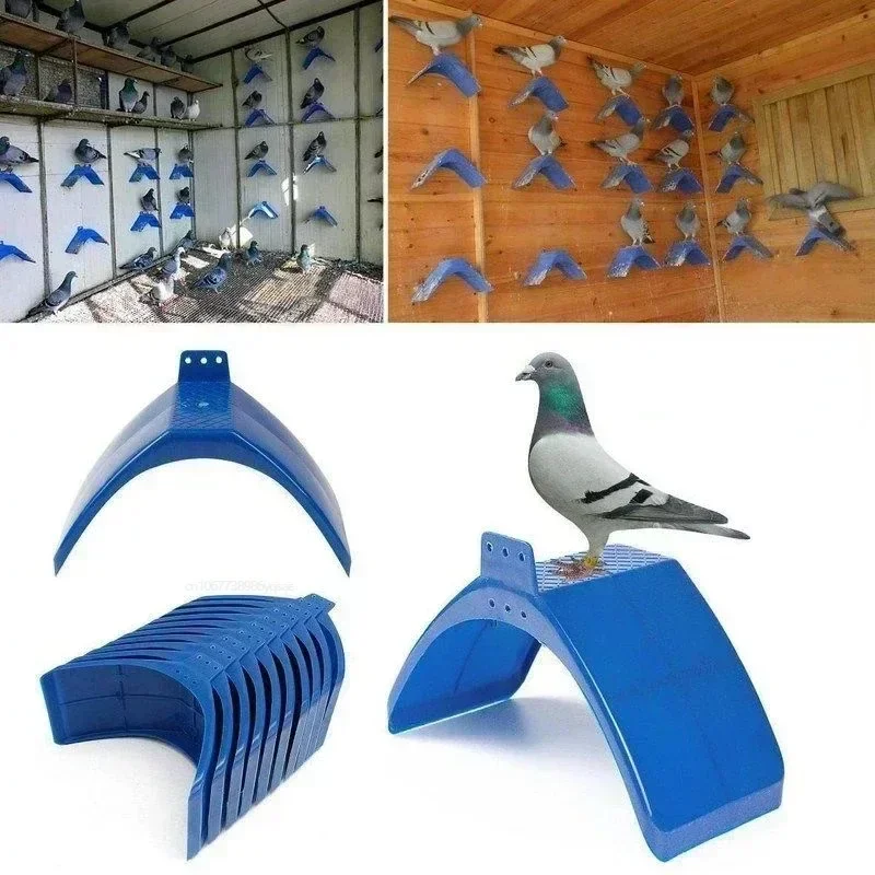 1 Uds. Marco de perchas para palomas en V, soporte de descanso para palomas, marco de pájaros voladores azules, marco de percha para voluta, perchas para huecos, suministro de aves