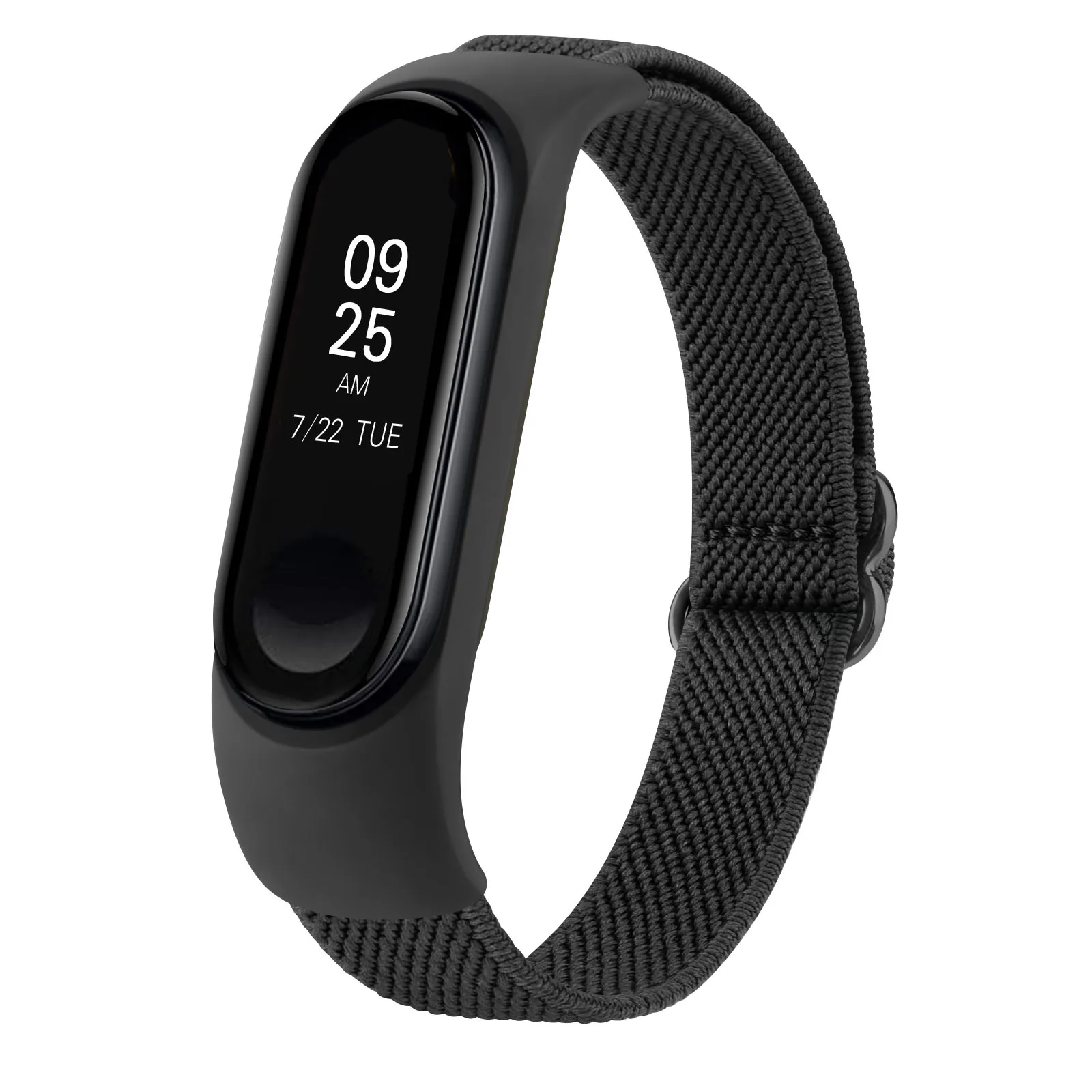 Ремешок нейлоновый для Xiaomi Mi Band 3 4 5 6, эластичный регулируемый браслет для наручных часов, 2 шт.