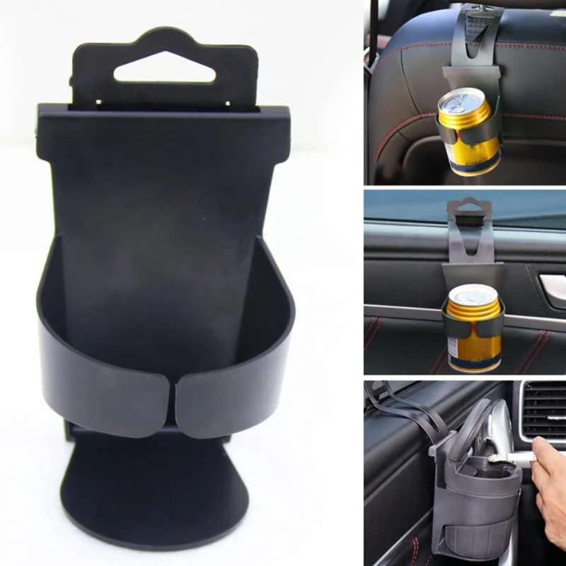 Cup Holder Car Door Hangings Mount Water Bottle Cup HangerStorage Hook Organizers Q6RD