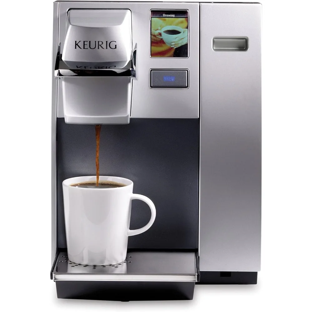 Single Cup Commercial K-Cup Pod Coffee Maker, Silver