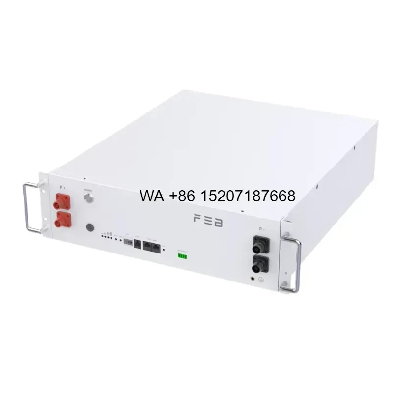 Wmwmnu Grade A LiFePO4 100Ah Battery Pack for Home Energy Storage System IP20 Protection Class Stacked Split Solution