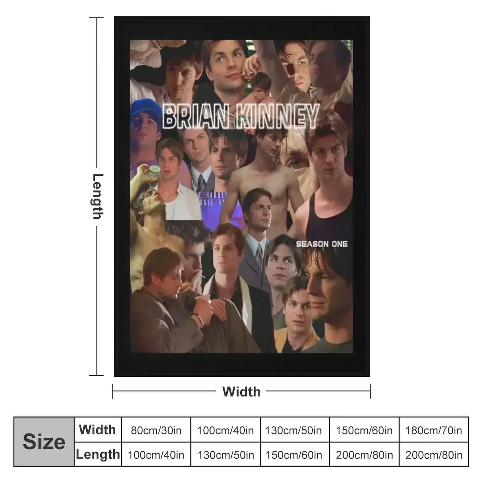 Brian Kinney: Season one Throw Blanket for sofa Vintage funny gift Quilt Shaggy Blankets