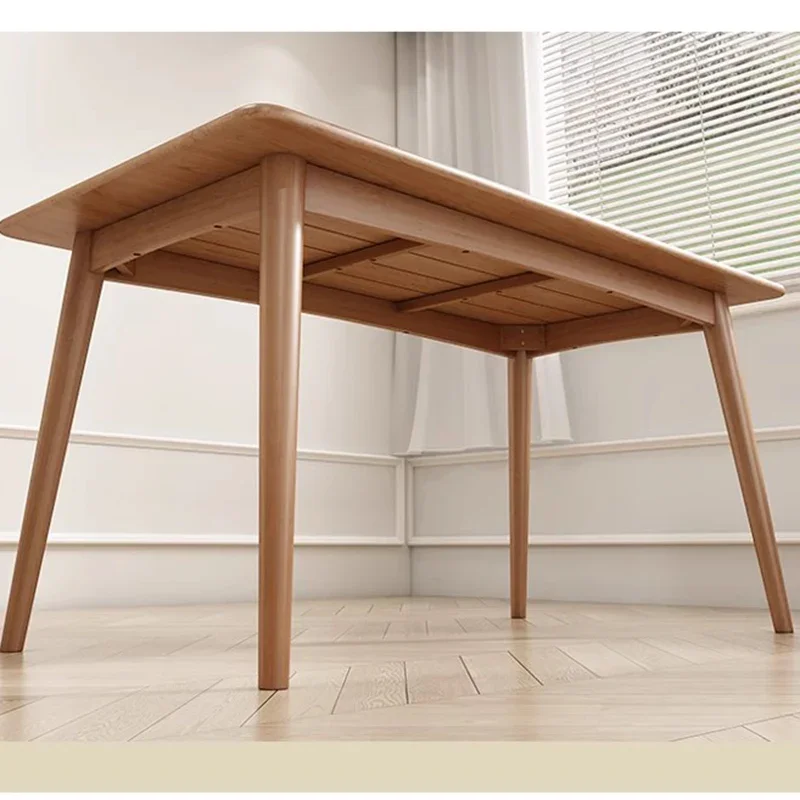 Coffee Extendable Dining Table Nordic Stools Rectangular Wood Dining Table  Pool Bedroom Mesa Comedor Furniture OK50CZ