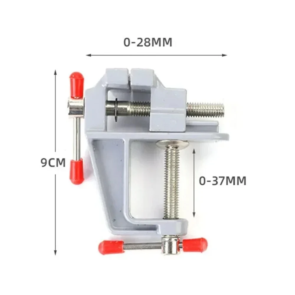 35MM Aluminium Alloy Table Bench Clamp for DIY Craft Mold Fixed Repair Toolmini Vise Multifunctional Bench Vise Table Screw Vise