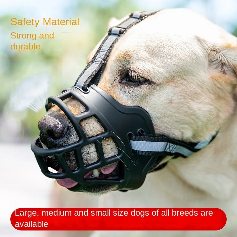 Soft Silicone Pet Dog Muzzle Anti-biting Chewing Mask Breathable Basket Dog Muzzle Durable Strong Mask Muzzle pet Dog Supplies