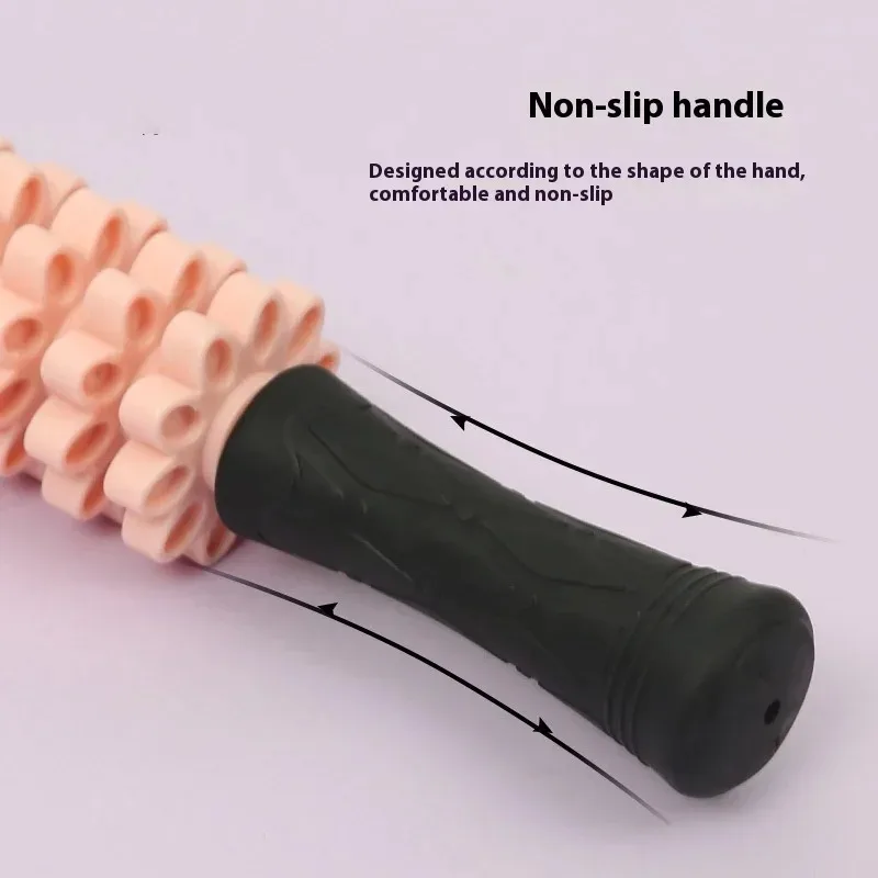 Massage Fitness Stick Yoga Foam Roller and Resistance Band Set Deep Muscle Tissue Relaxation Pilates Accessories Home Gym