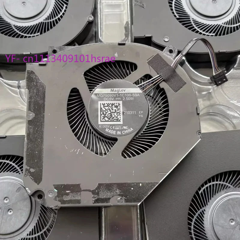 mg75090v1-1c100-s9a-dc-5v-25w-4ピン磁気浮上冷却ファン、ラップトップgpu用