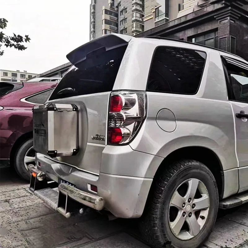 Para suzuki vitara 2006-2015 tampa do tronco traseiro do carro spoiler asas abs plástico kit corpo do carro exterior acessórios de ajuste