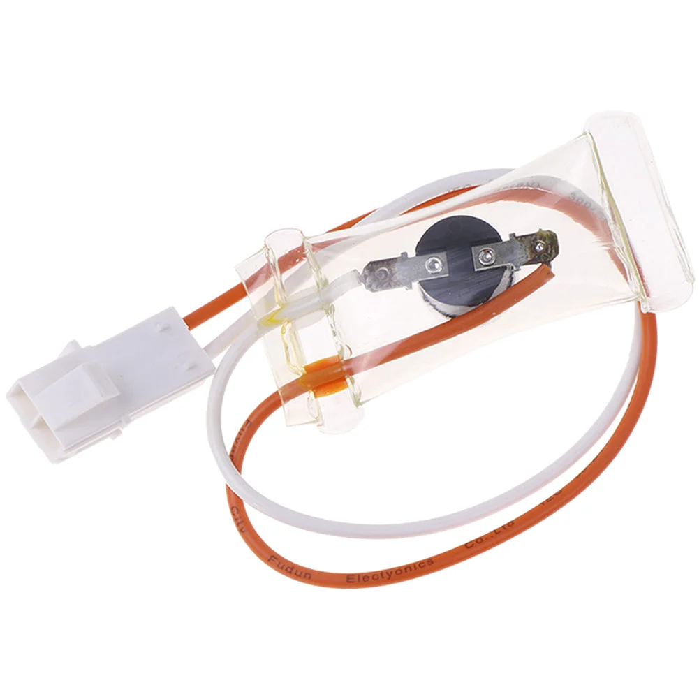 For Defrost Cycles Orange Defrost Thermostat 2 Pin Thermostat Metal Construction Precise Temperature Regulation